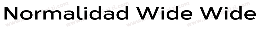 Normalidad Wide Wide字体转换